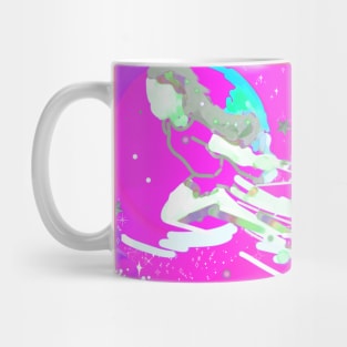 FUCHSIA FLYING, Planets,Stars,Night Mug